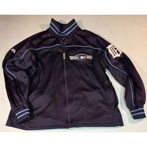 Detroit Tigers 2006 World Series Track Jacket Majestic Men’s Large MLB